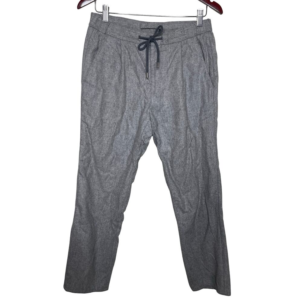 Suitsupply grey wool cropped tapered pants sz 30x27